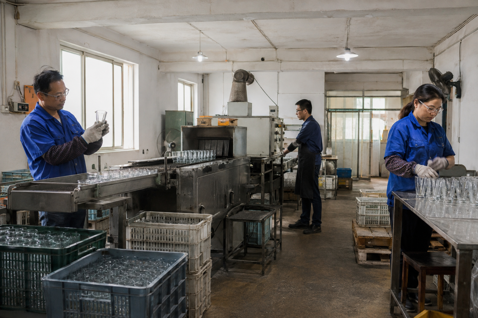 Glassware production line